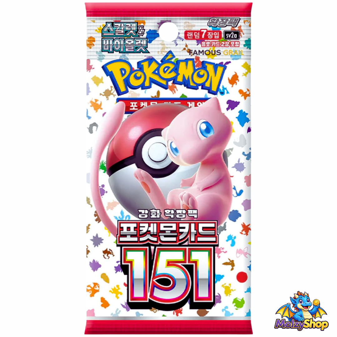 Booster Pokémon 151 SV2a Coréen 🇰🇷 | Cartes Rares | Pack Scellé Officiel - Pokemon - MolzyShop